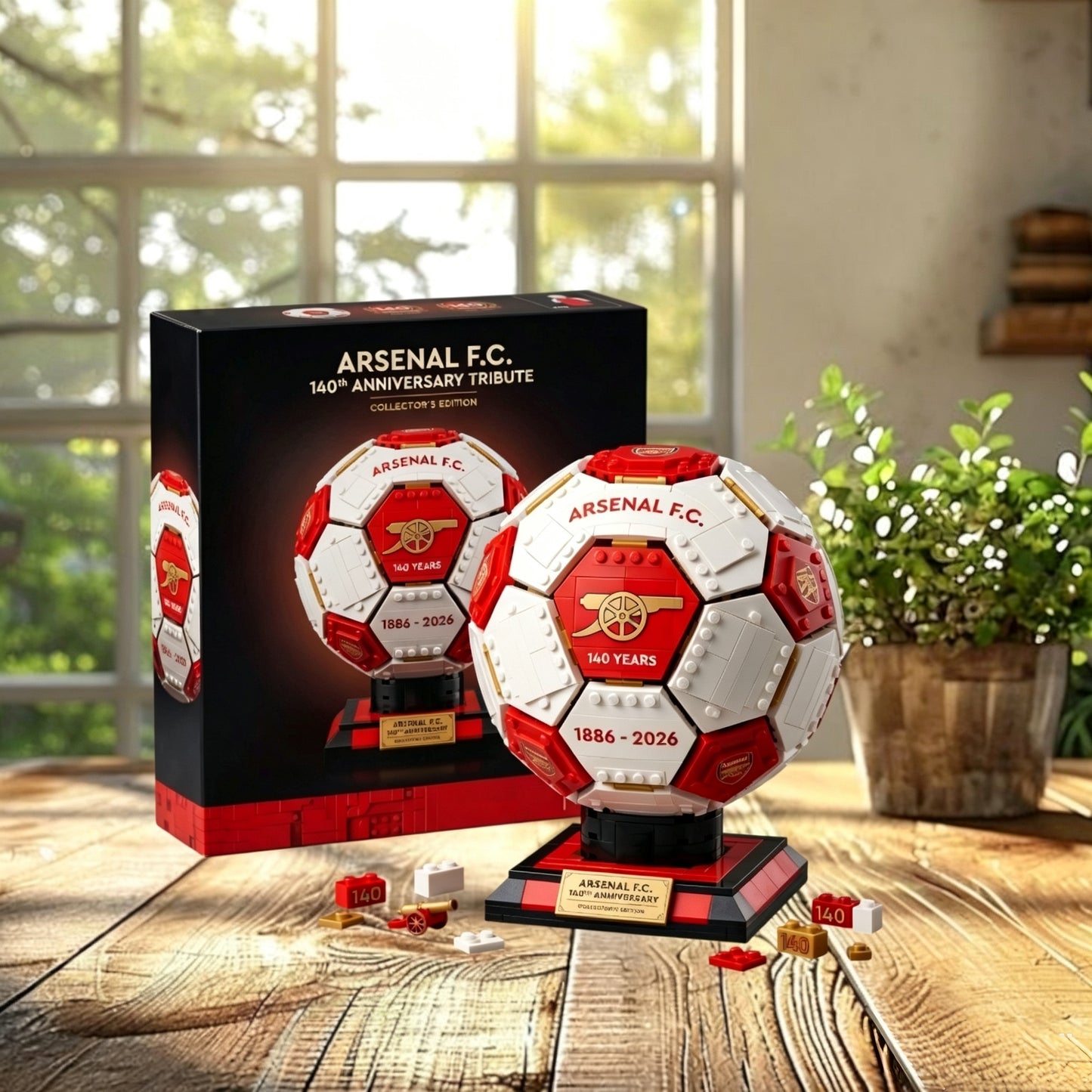 ⚽️Arsenal FC 140th Anniversary Soccer Ball Brick Set🏆