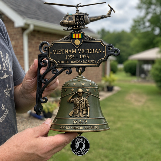 🔔 Last Day Promo: 49% OFF - 🥇 -Vietnam Veteran Tribute Wall Bell🏆