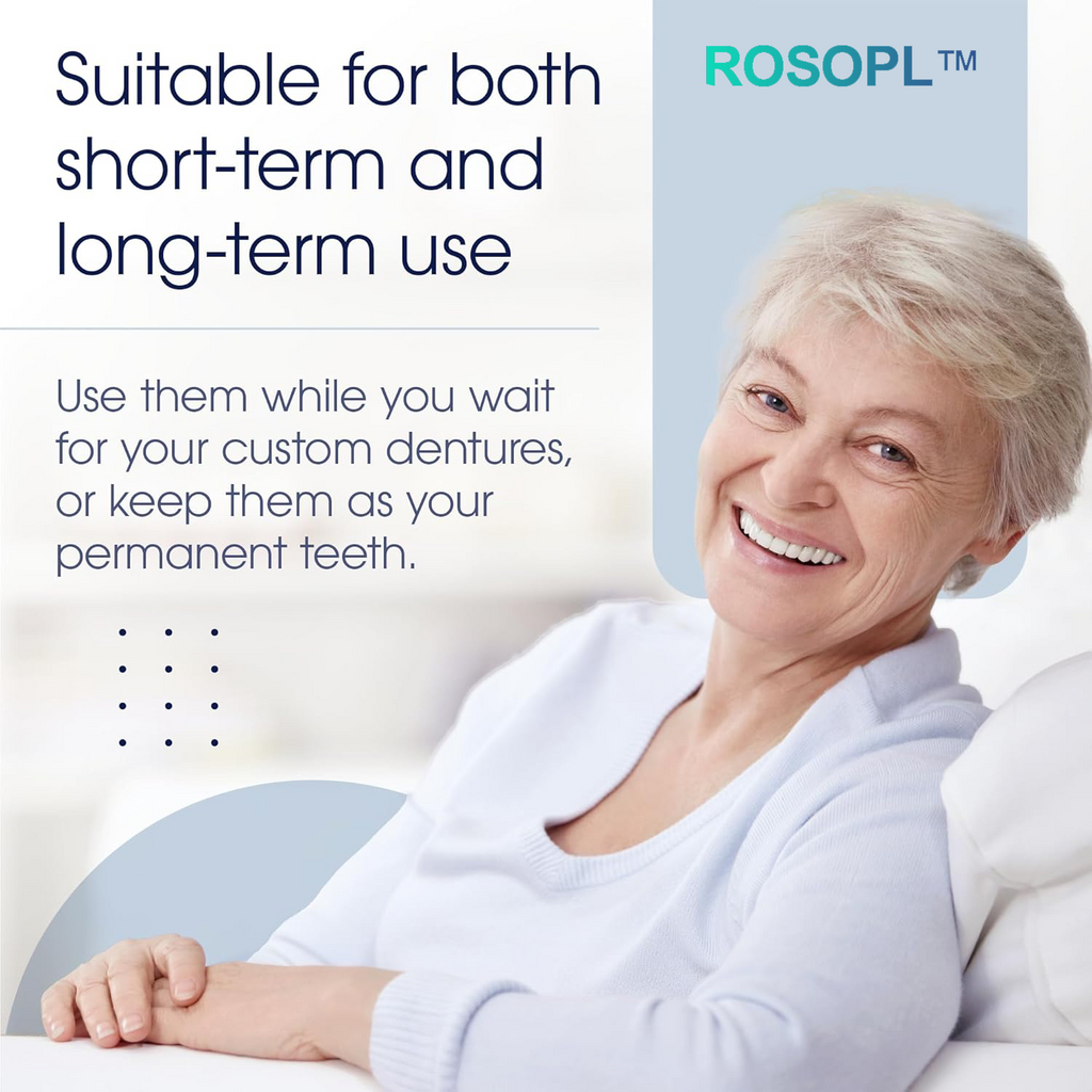 🦷🍎Heat and Fit ROSOPLTM – Immediate Dentures: The Ultimate Fit You Can’t Resist!  (👩‍🔬FDA Certified | Dentist Approved)