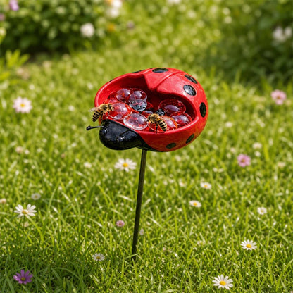 🐝 Cute Animal Design Garden Watering Station, Outdoor Decorative Water Bowl for Bees Butterflies and Small Wildlife🐸🏆