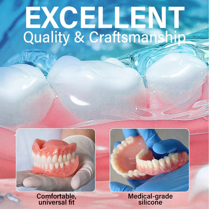 Made and Shipped from 🇬🇧  ROSOPLTM  Adaptable Custom-Fit Functional Complete Dentures