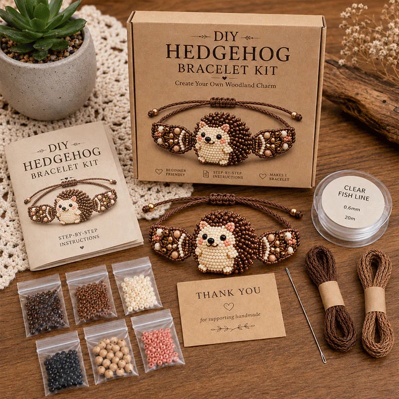 🔥49% Off Last Day - 🐙DIY Beaded Bracelet Making Kit🏆
