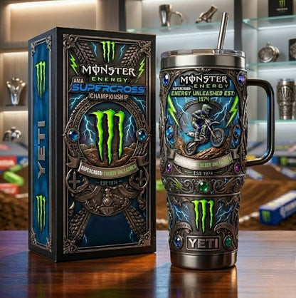 🏍️NEW Monster Energy Ama Supercross YETI Tumbler🏆