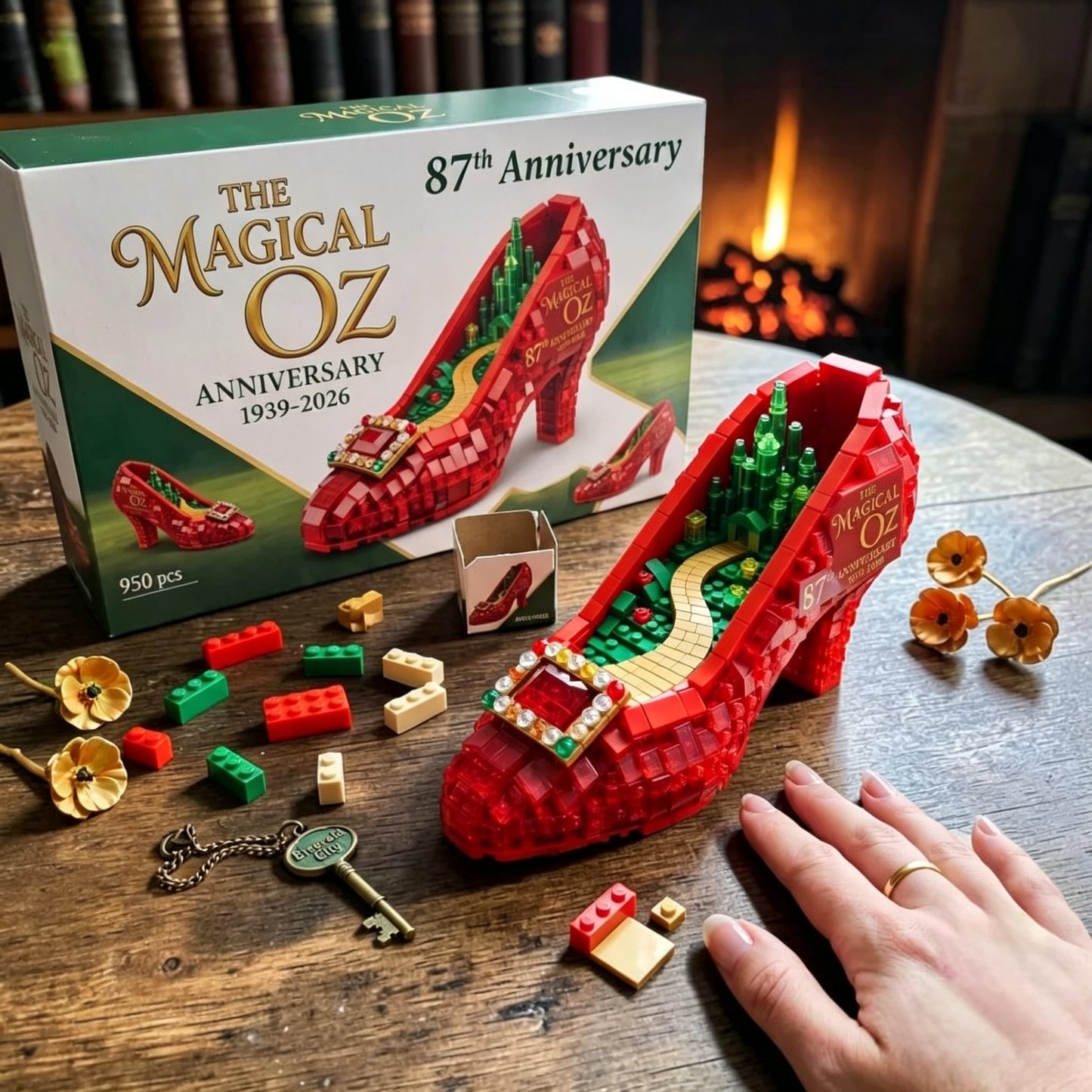 The Wizard of Oz 87th Anniversary 1939-2026 Magical Ruby Brick Set👠🏆