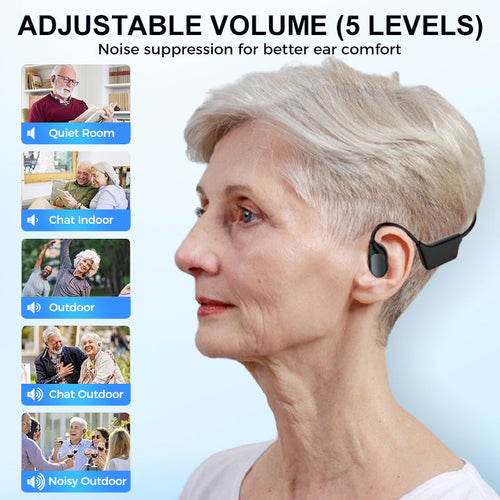 Feel the Joy. Shop the Season 🎄💖 💥 LIMITED TIME OFFER!🔥YUNPSO Bone Conduction Smart Hearing Aid Bluetooth Earphones