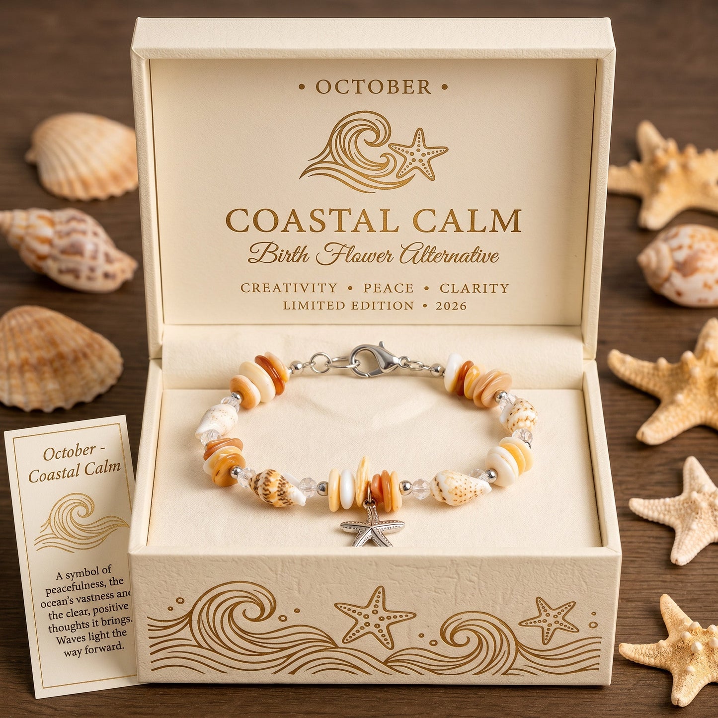 🐚 Blessings from the Deep: Shell, Pearl & Aquamarine Choker | 2026 Limited Handmade Edition – Only 8 Left🏆