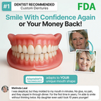 🔥BLACK FRIDAY SALE Ends Today: 70% OFF! ROSOPLTM Custom-Fit Full Functional Dentures