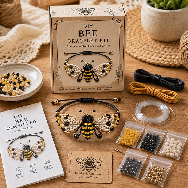 🔥49% Off Last Day - 🐙DIY Beaded Bracelet Making Kit🏆