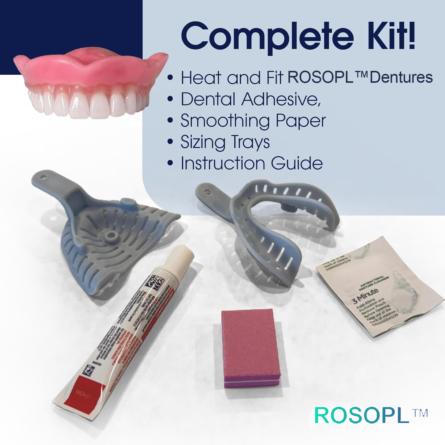 🦷🍎Heat and Fit ROSOPLTM – Immediate Dentures: The Ultimate Fit You Can’t Resist!  (👩‍🔬FDA Certified | Dentist Approved)