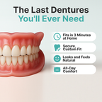 🔥BLACK FRIDAY SALE Ends Today: 70% OFF! ROSOPLTM Custom-Fit Full Functional Dentures