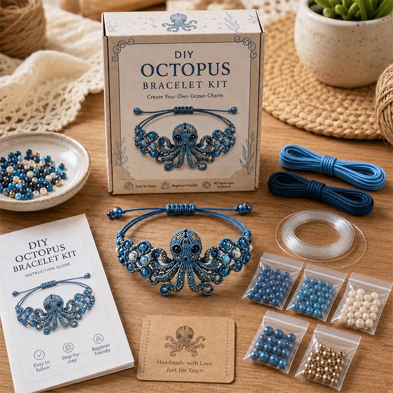🔥49% Off Last Day - 🐙DIY Beaded Bracelet Making Kit🏆