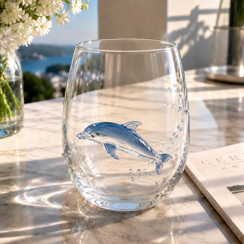 🎁 The Perfect Beach House Gift🌊3D Ocean Animal Artisan Glassware Collection🏆