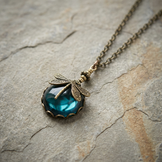 Vintage Dragonfly Necklace