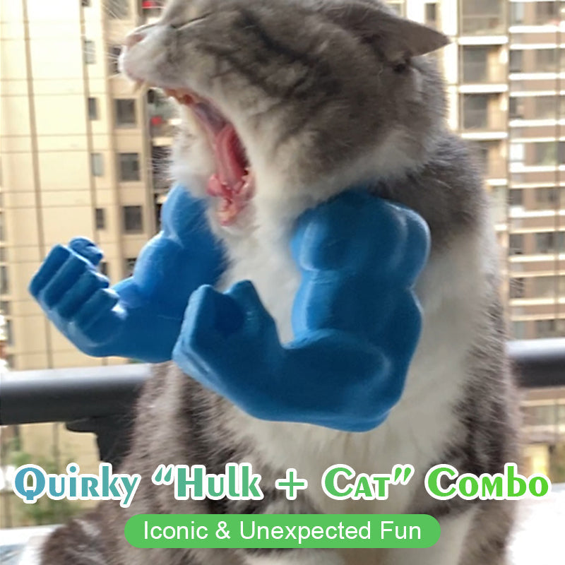 💪 3D Printed Hulk Arms Pet Cosplay Props with Halter Neck🏆