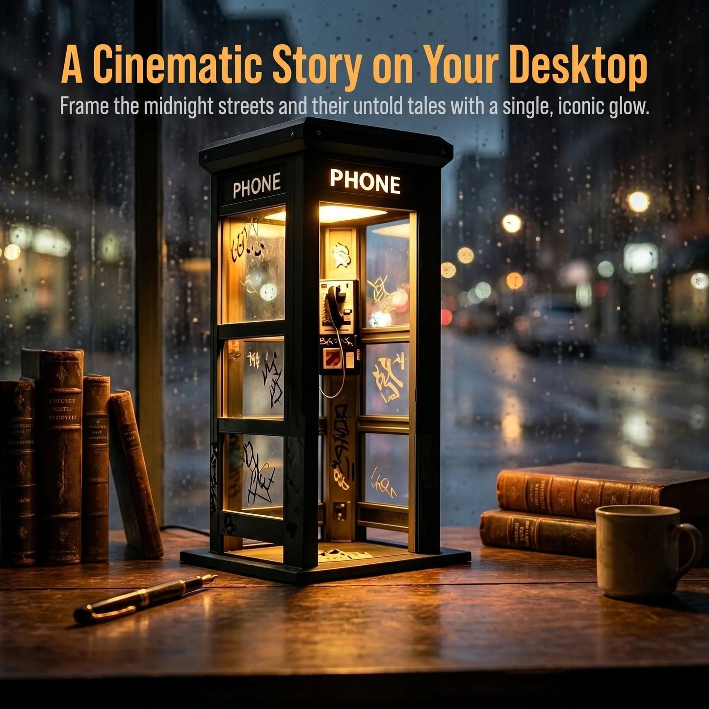 ✨Vintage Phone Booth Ambient Lamp🏆