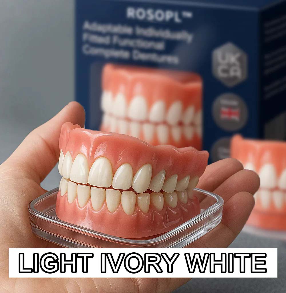 Made and Shipped from 🇬🇧  ROSOPLTM  Adaptable Custom-Fit Functional Complete Dentures