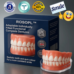 Made and Shipped from 🇬🇧  ROSOPLTM  Adaptable Custom-Fit Functional Complete Dentures