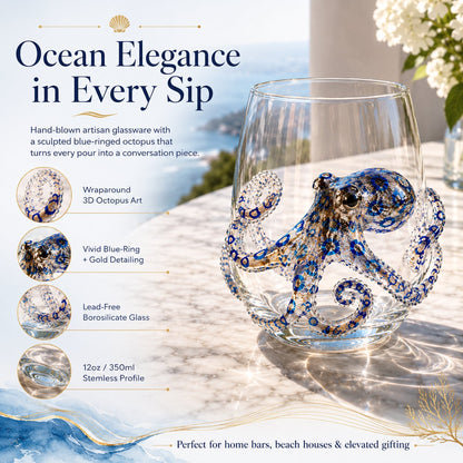 🎁 The Perfect Beach House Gift🌊3D Ocean Animal Artisan Glassware Collection🏆
