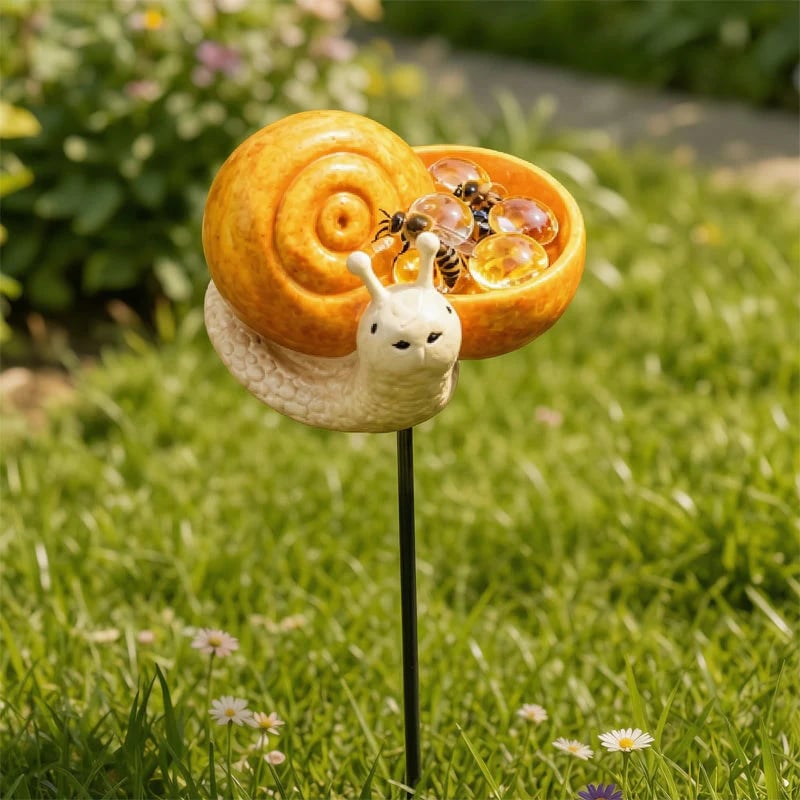🐝 Cute Animal Design Garden Watering Station, Outdoor Decorative Water Bowl for Bees Butterflies and Small Wildlife🐸🏆