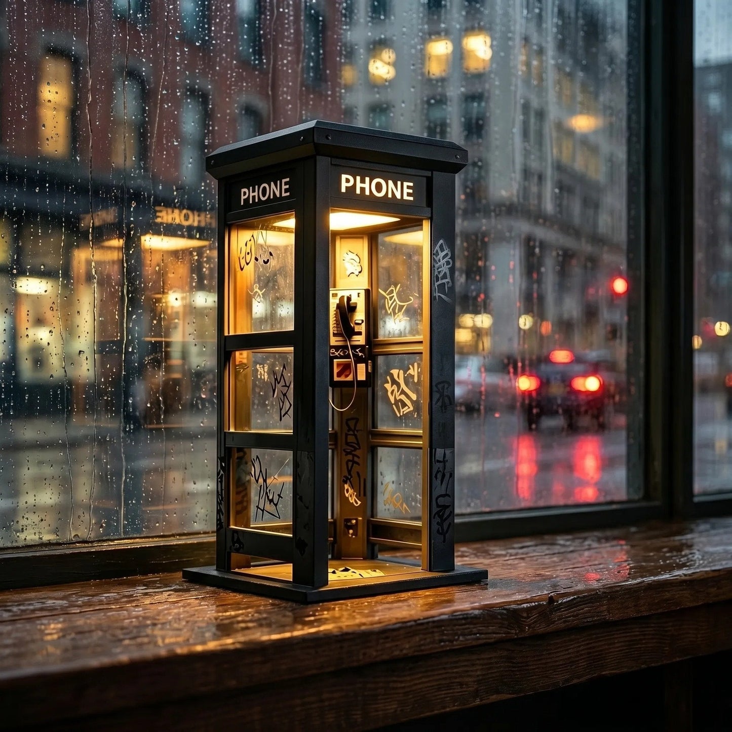 ✨Vintage Phone Booth Ambient Lamp🏆