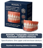 Made and Shipped from 🇬🇧  ROSOPLTM  Adaptable Custom-Fit Functional Complete Dentures