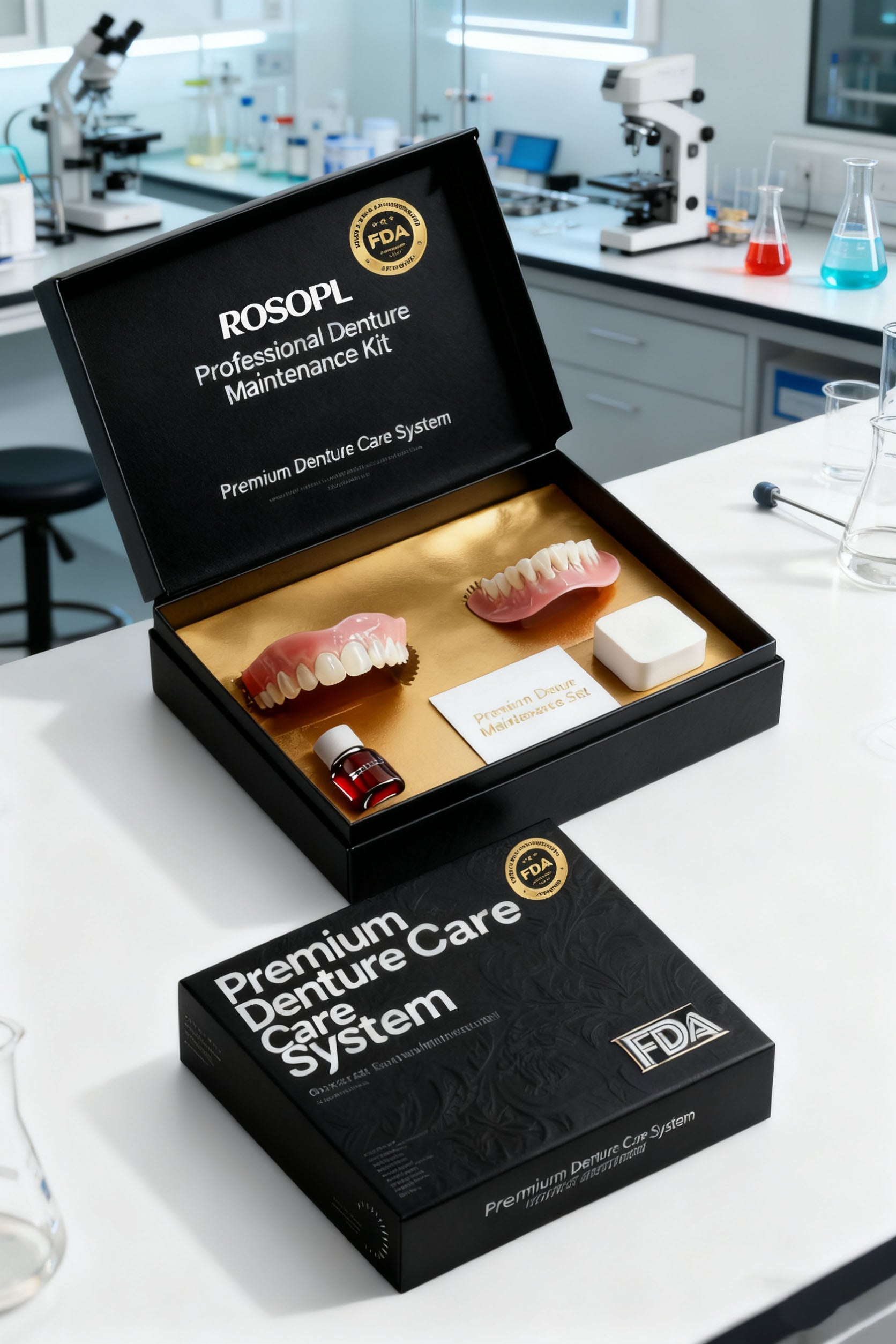 🔥BLACK FRIDAY SALE Ends Today: 70% OFF! ROSOPLTM Custom-Fit Full Functional Dentures