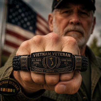 🇺🇸 Last Day Promo: 49% OFF 🎖️ -Vietnam Veteran Honor Bracelet🏆