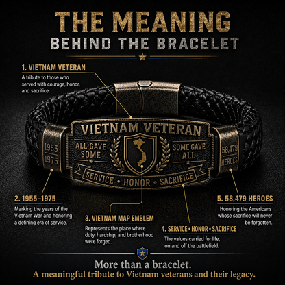 🇺🇸 Last Day Promo: 49% OFF 🎖️ -Vietnam Veteran Honor Bracelet🏆