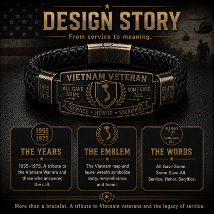 🇺🇸 Last Day Promo: 49% OFF 🎖️ -Vietnam Veteran Honor Bracelet🏆