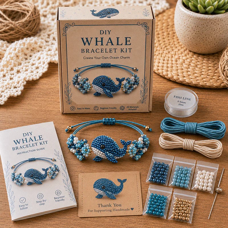 🔥49% Off Last Day - 🐙DIY Beaded Bracelet Making Kit🏆