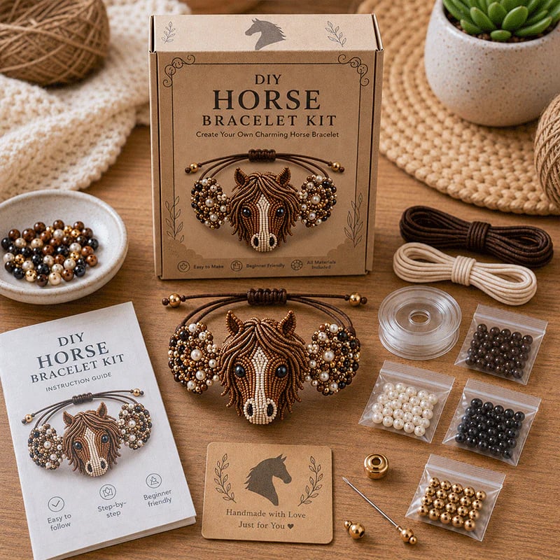🔥49% Off Last Day - 🐙DIY Beaded Bracelet Making Kit🏆
