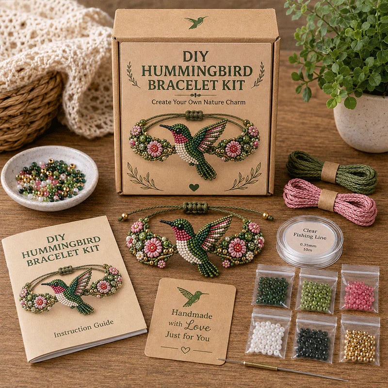 🔥49% Off Last Day - 🐙DIY Beaded Bracelet Making Kit🏆