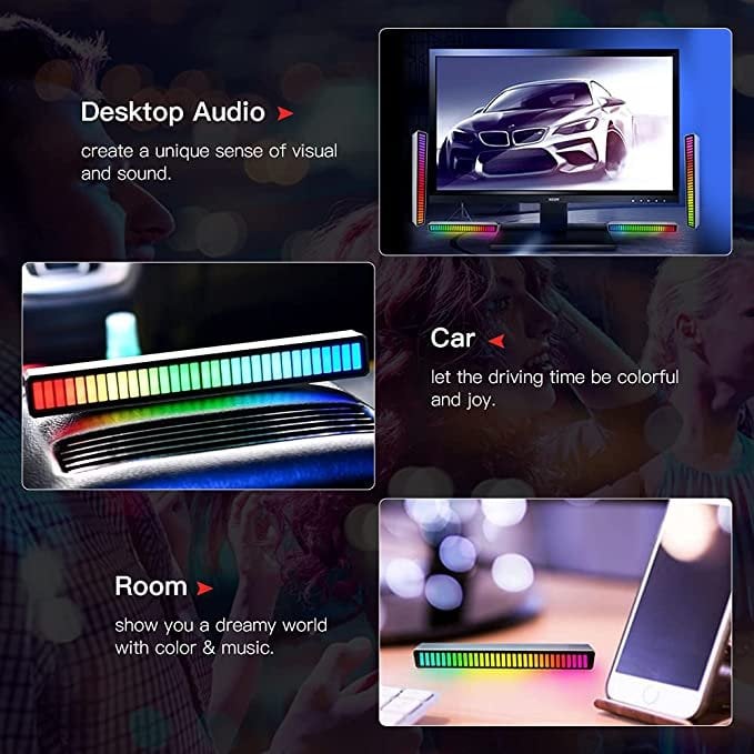 (🔥Last Day Sale-49% OFF)ROSOPLTM Wireless Sound Activated RGB Light Bar-🔥Buy More,Save More🔥
