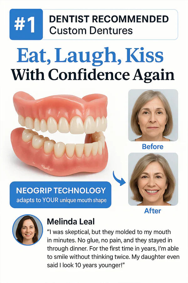 🔥BLACK FRIDAY SALE Ends Today: 70% OFF! ROSOPLTM Custom-Fit Full Functional Dentures