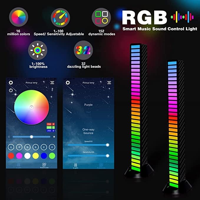 (🔥Last Day Sale-49% OFF)ROSOPLTM Wireless Sound Activated RGB Light Bar-🔥Buy More,Save More🔥