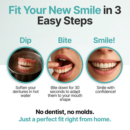 🔥BLACK FRIDAY SALE Ends Today: 70% OFF! ROSOPLTM Custom-Fit Full Functional Dentures