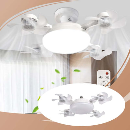 🌪️💡2-in-1 Socket Ceiling Fan with LED Light | No-Wiring Remote Fan 🏆