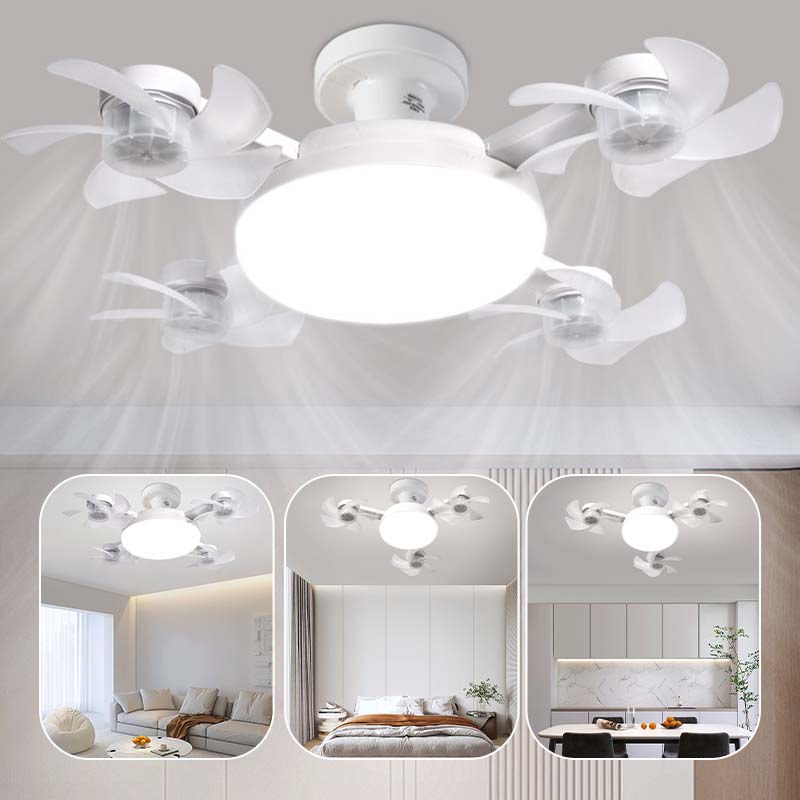 🌪️💡2-in-1 Socket Ceiling Fan with LED Light | No-Wiring Remote Fan 🏆