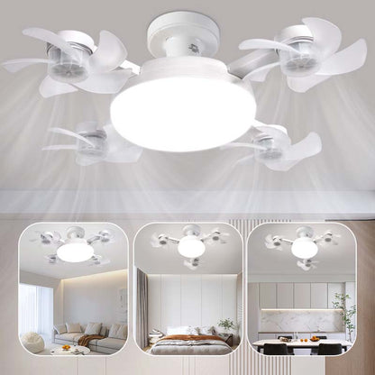 🌪️💡2-in-1 Socket Ceiling Fan with LED Light | No-Wiring Remote Fan 🏆